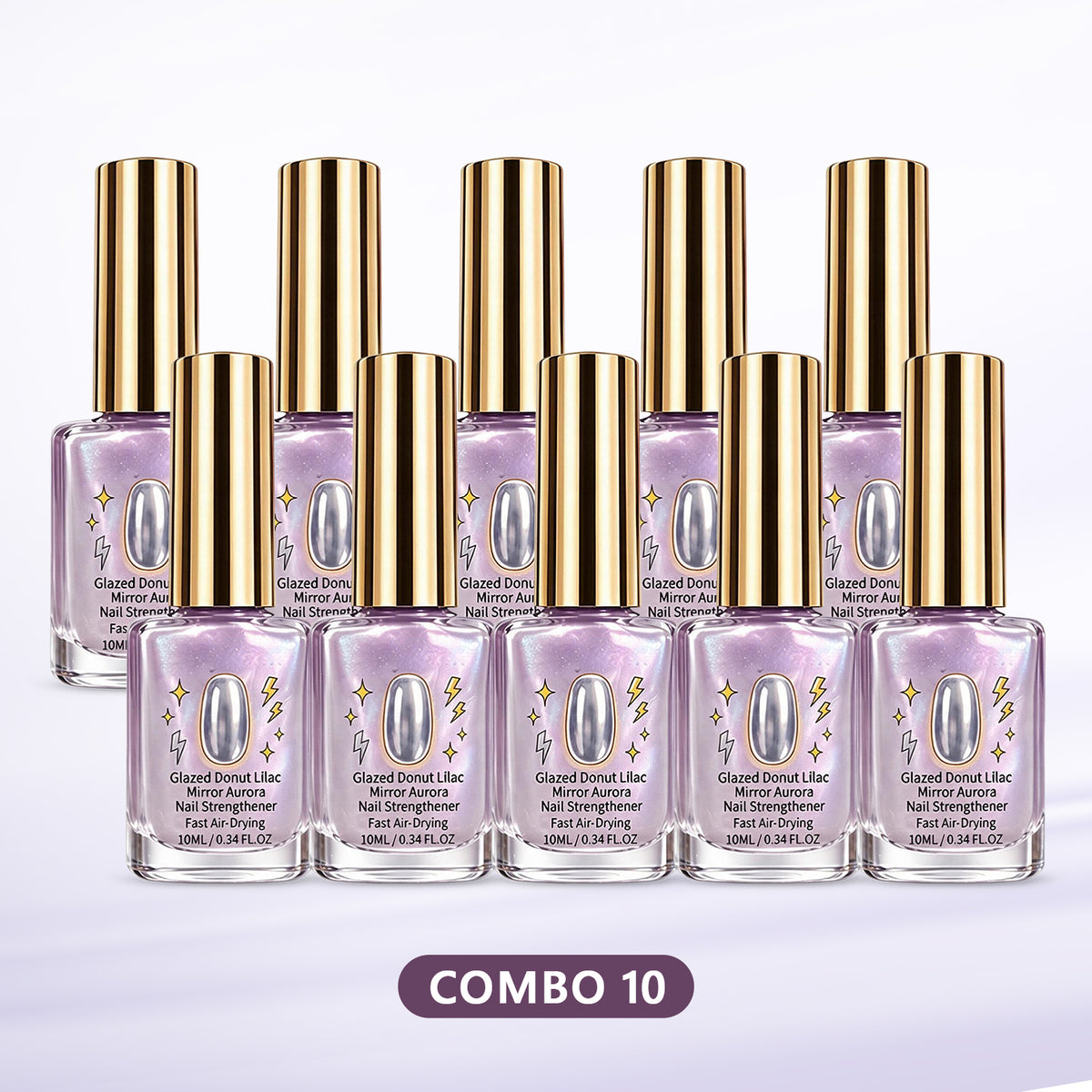 EXCLUSIVE 80% OFF 🔥 Lilac Glossy Mirror Nail Strengthener 💅 2026 Upgraded Fast-Drying, High-Gloss Finish