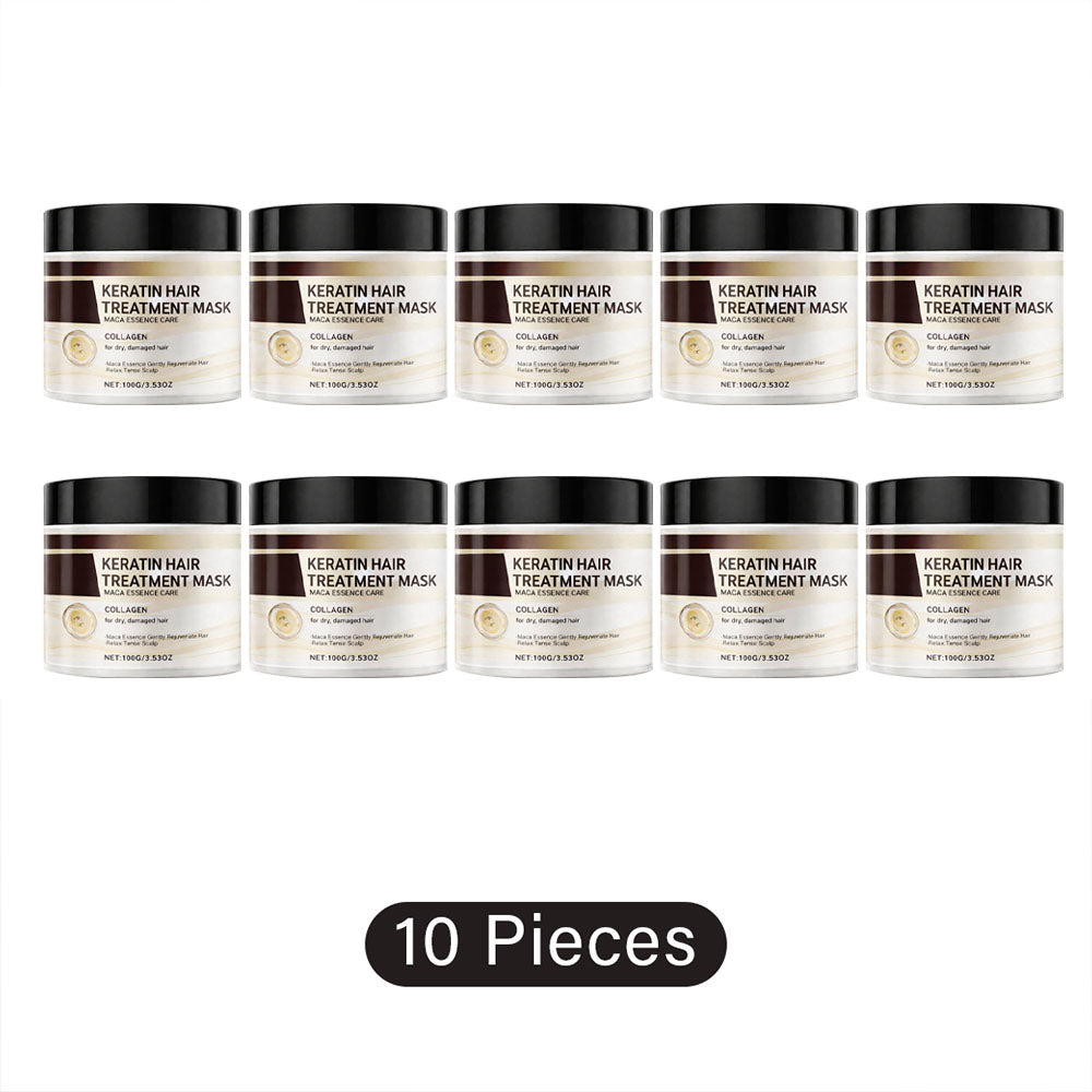 ⏰Just today – Sale 60% OFF 🔥 Professional Keratin Hair Treatment Mask for Dry Damaged Hair - Repair Nourishment Beauty - All Hair Types Masque