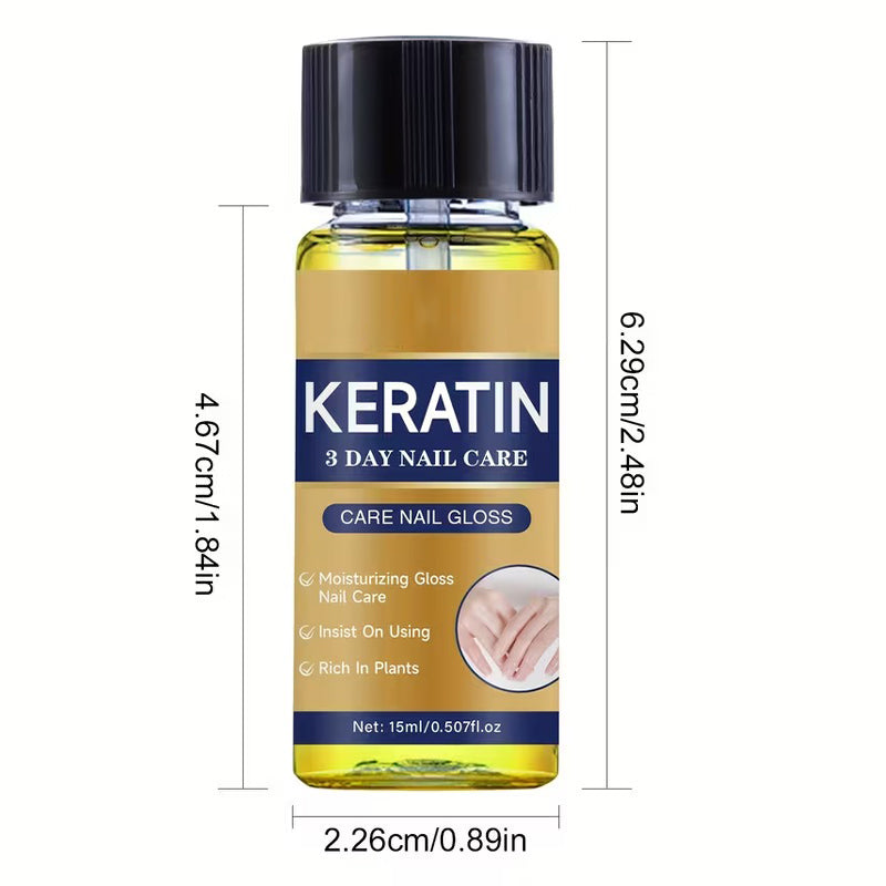 Last Day Promotion 60% OFF + FREE SHIPPING⏰ 3-Day Keratin Nail Repair Oil - Fast-Drying High-Gloss Finish