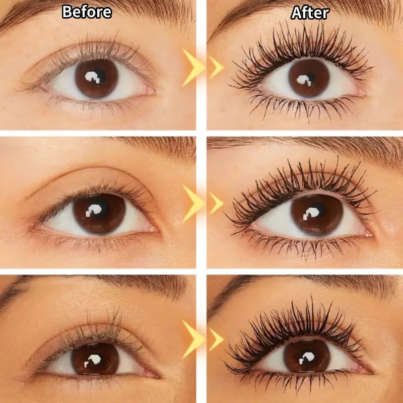 🥳 LAST DAY 60% OFF 👁️✨ Waterproof Fiber Mascara for Natural Volume 💖💃 All-Day Beautiful Lashes, Smudge-Proof!