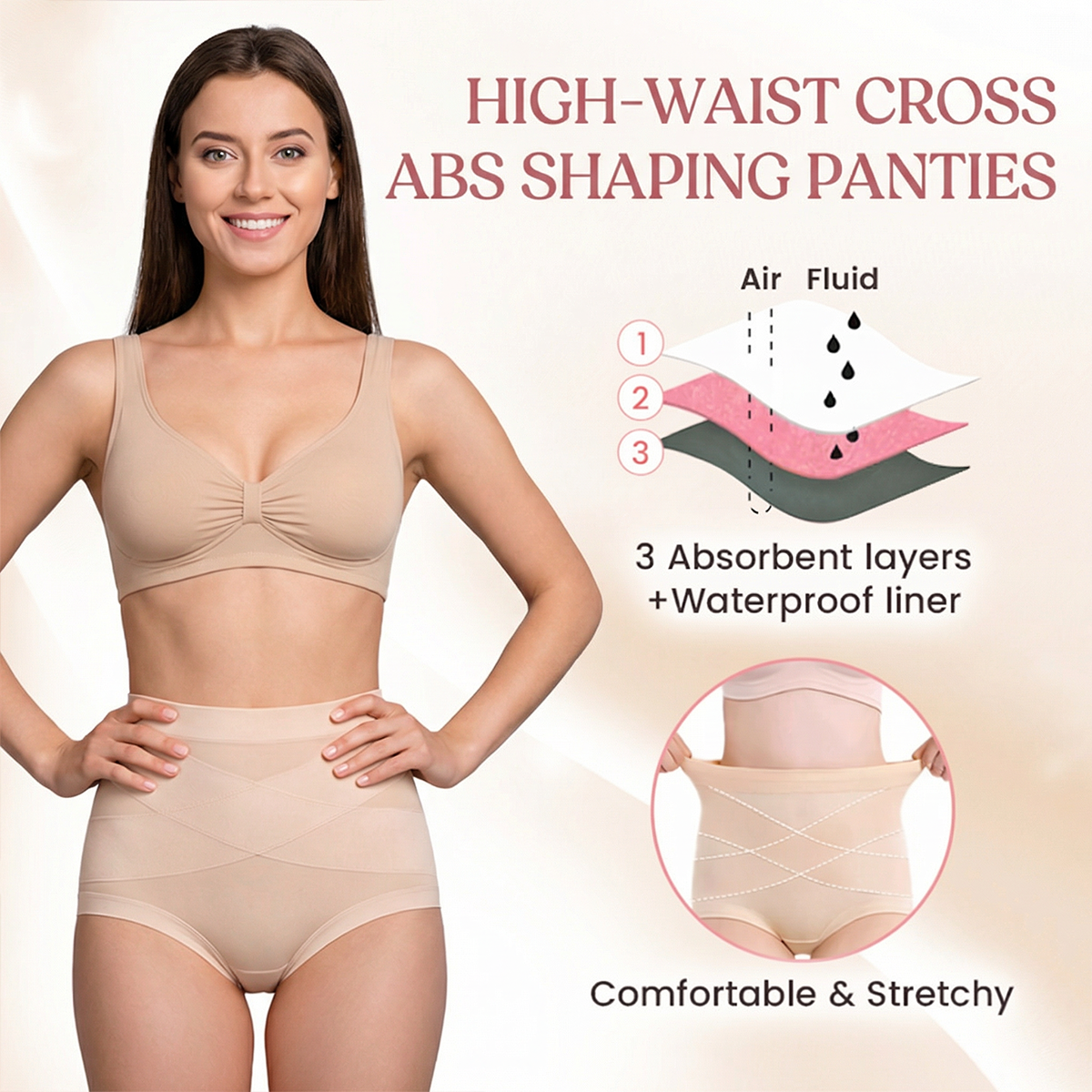 Last Day Promotion 60% OFF ⏰ High-Waist Cross Abs Shaping Panties