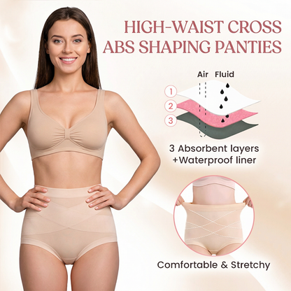 Last Day Promotion 60% OFF ⏰ High-Waist Cross Abs Shaping Panties