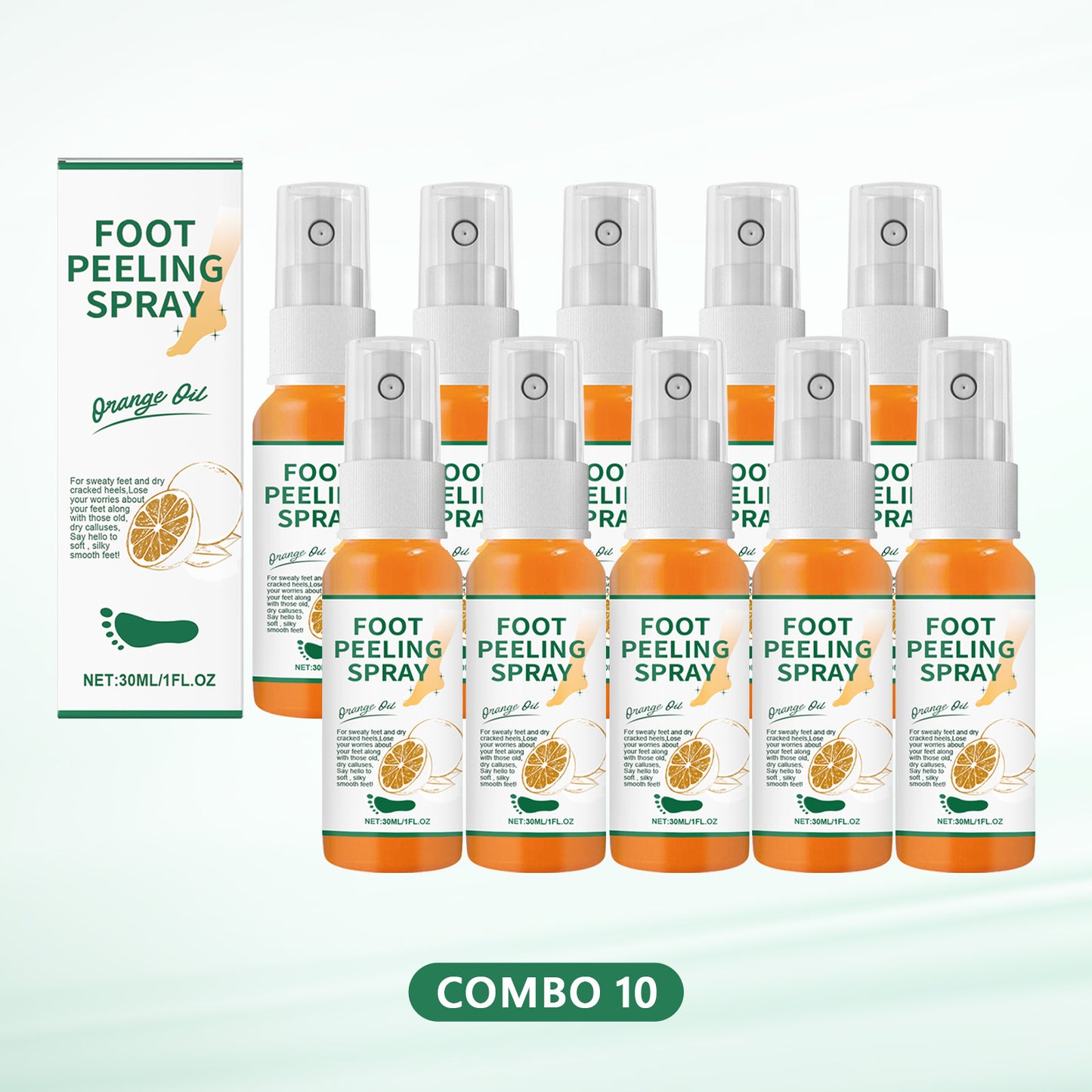 Last Day Promotion 60% OFF🔥 Orange Oil Foot Callus Removal Spray – Smooth & Callus-Free in 5 Minutes