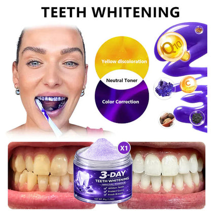 Last Day Promotion 60% OFF⏰ Teeth Whitening Mineral Powder  – Yellow Stains Gone in 3 Days