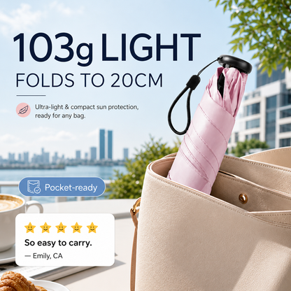 🌺 Summer Hot Sale 65% OFF 🌂💐 Ultra-Lightweight Compact All-Weather Umbrella UPF 50+