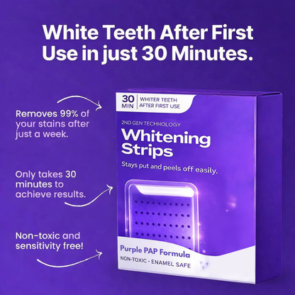 ⏰Last Day Promotion 60% OFF🔥 Purple Teeth Whitening Strips