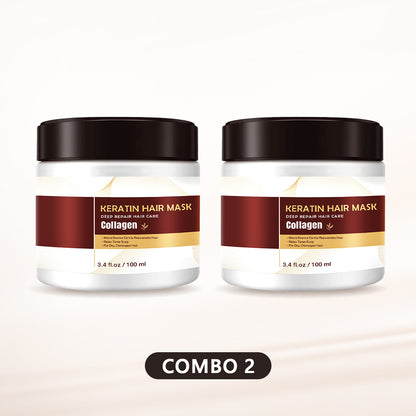 HOT SALE 60% OFF🔥 Professional Collagen Hair Treatment Mask - Deep Nourishment, Strong Repair