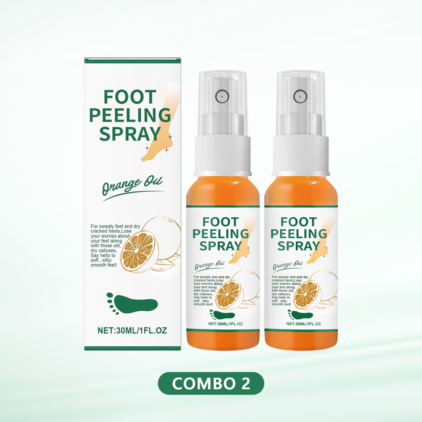 Last Day Promotion 60% OFF🔥 Orange Oil Foot Callus Removal Spray – Smooth & Callus-Free in 5 Minutes