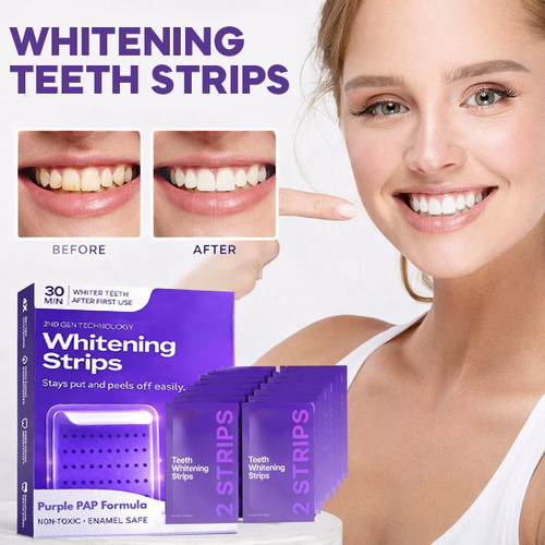 ⏰Last Day Promotion 60% OFF🔥 Purple Teeth Whitening Strips