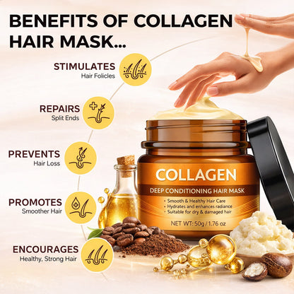 Collagen Deep Conditioning Hair Mask for Dry & Damaged Hair