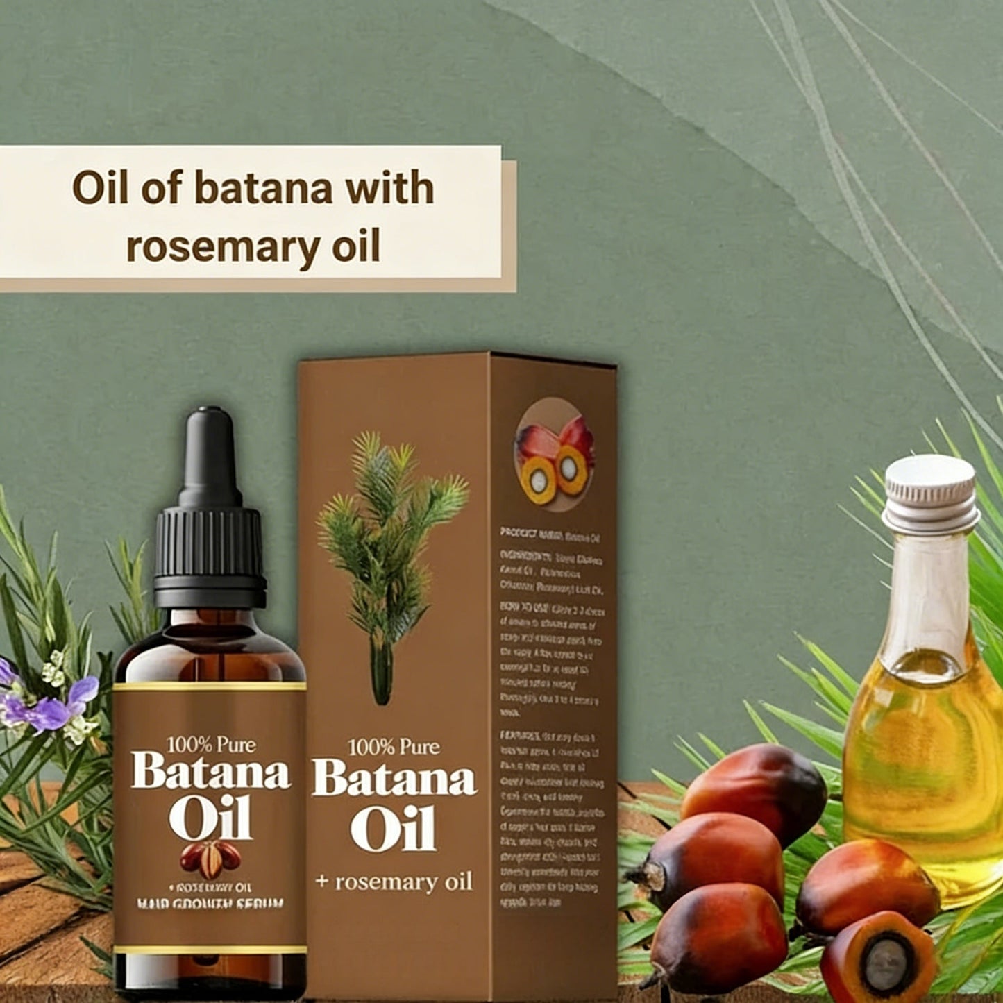 100% Pure Batana Oil for Promoting Hair Growth