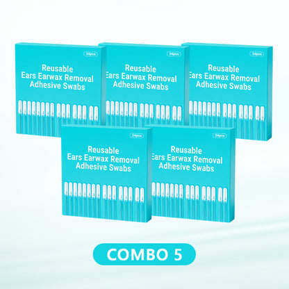 Reusable Earwax Removal Adhesive Swabs for Ear Cleaning
