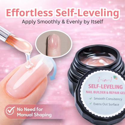 Last Day Promotion 60% OFF + FREE SHIPPING⏰ 2-in-1 Self-Leveling Nail Builder & Repair Gel 🏆 Over 50,000+ Sold