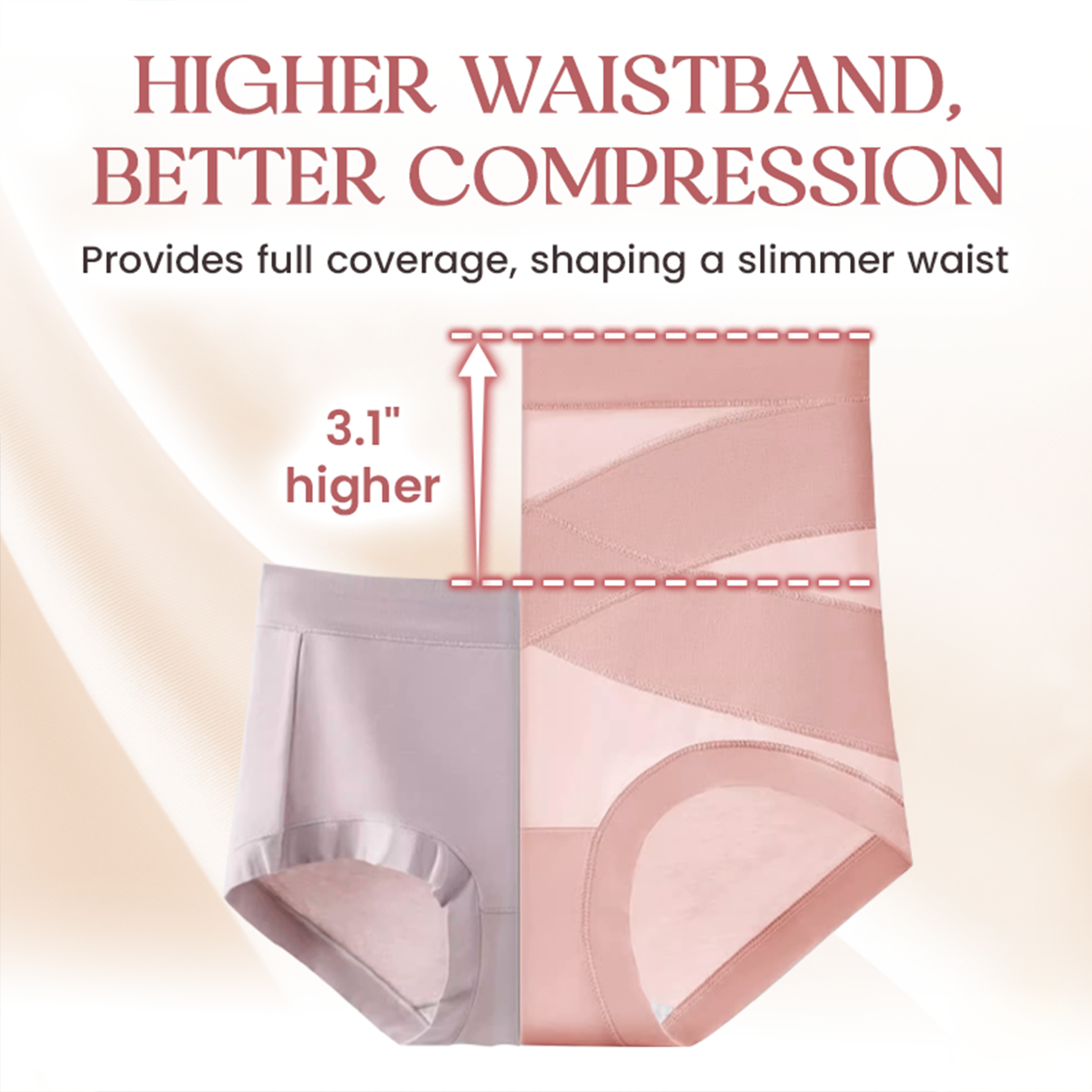 Last Day Promotion 60% OFF ⏰ High-Waist Cross Abs Shaping Panties