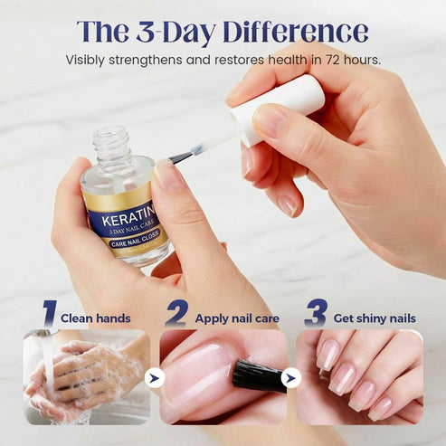Applying nail renewal oil at home