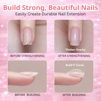 Last Day Promotion 60% OFF + FREE SHIPPING⏰ 2-in-1 Self-Leveling Nail Builder & Repair Gel 🏆 Over 50,000+ Sold