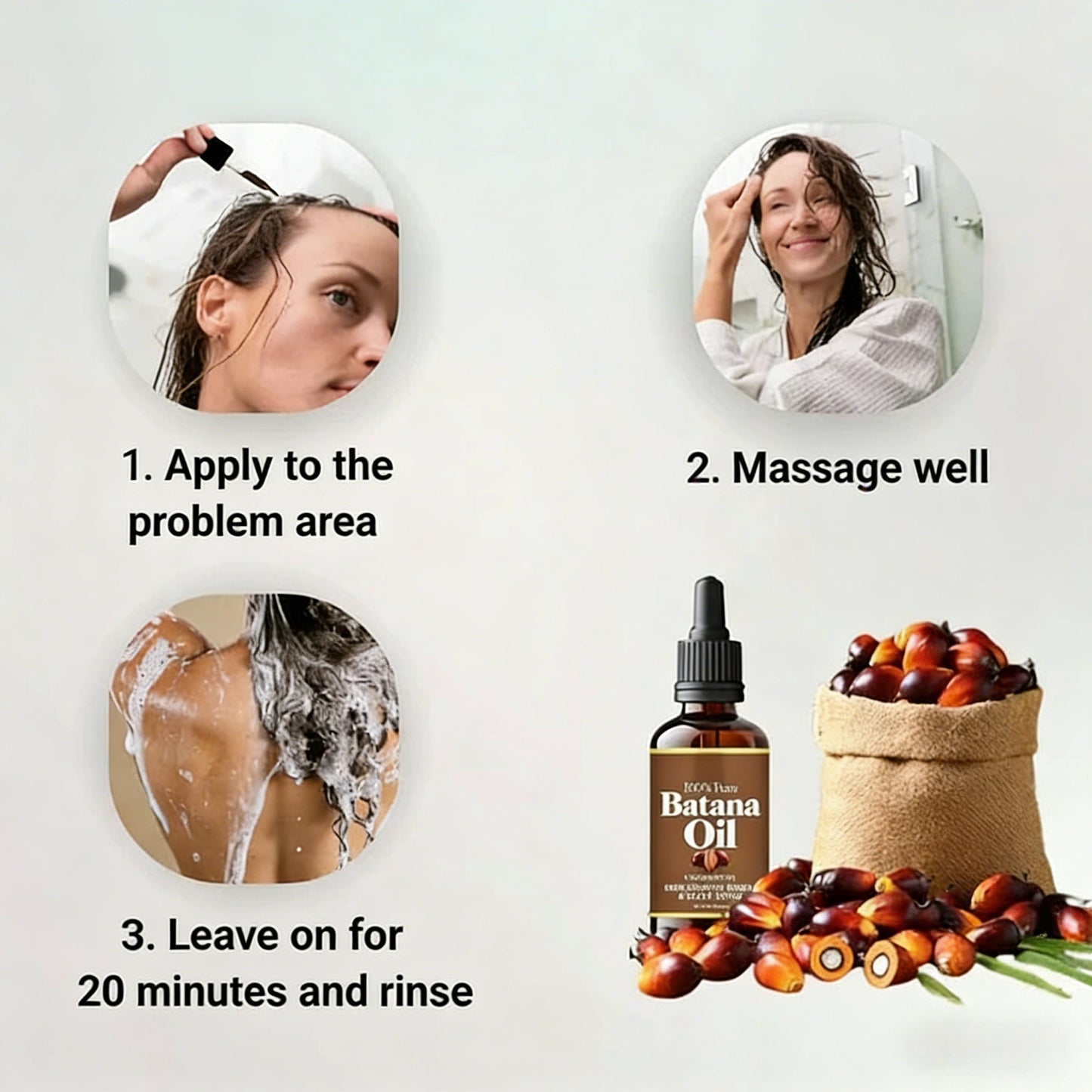 100% Pure Batana Oil for Promoting Hair Growth