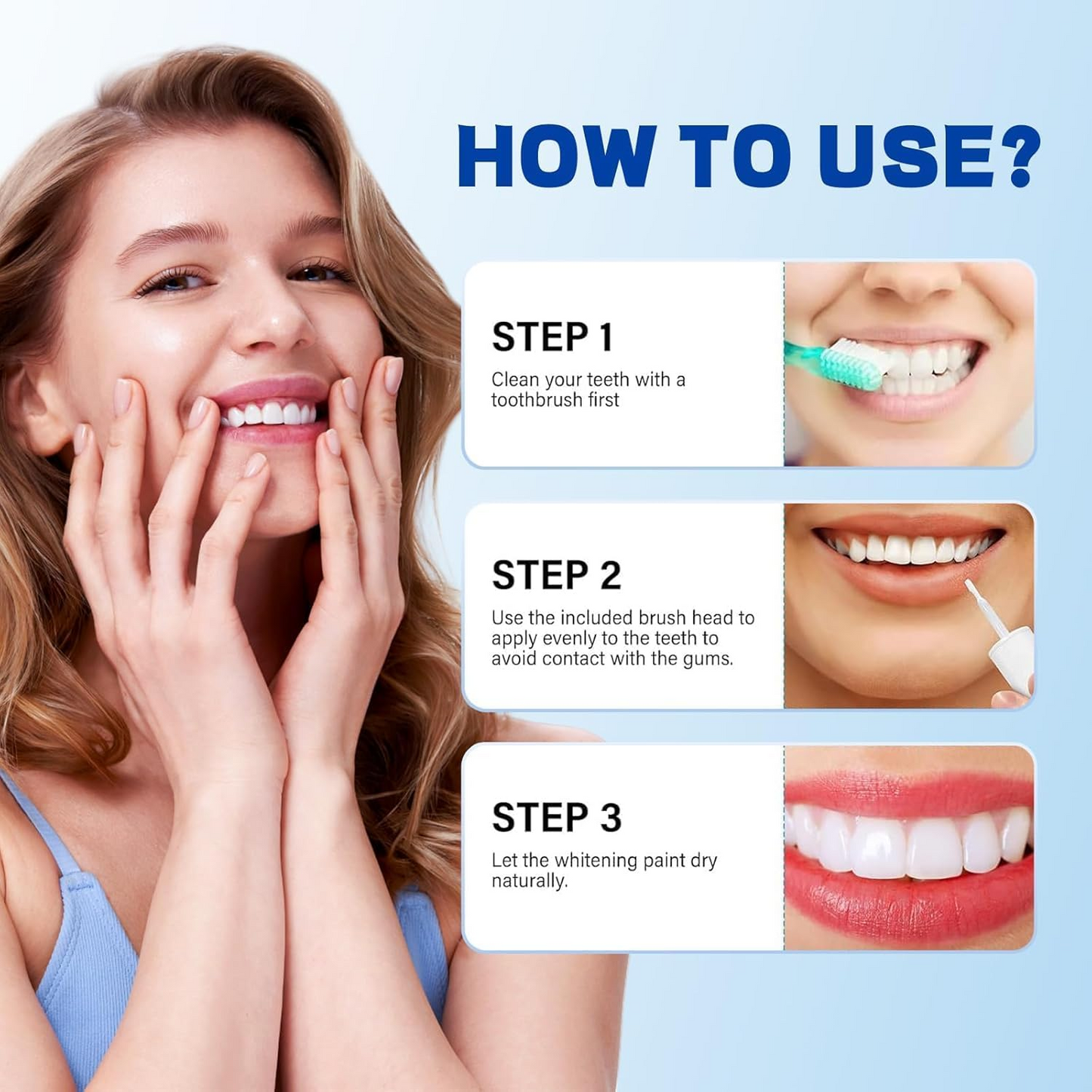 Instant Whitening Tooth Paint ✨ Made by Dentists Professional Teeth Whitening Formula