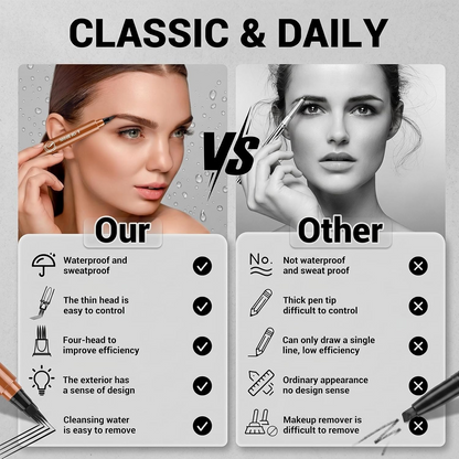 Last Day: 60% OFF🔥 4D Waterproof Eyebrow Pen - Beginners love it. Pros swear by it.