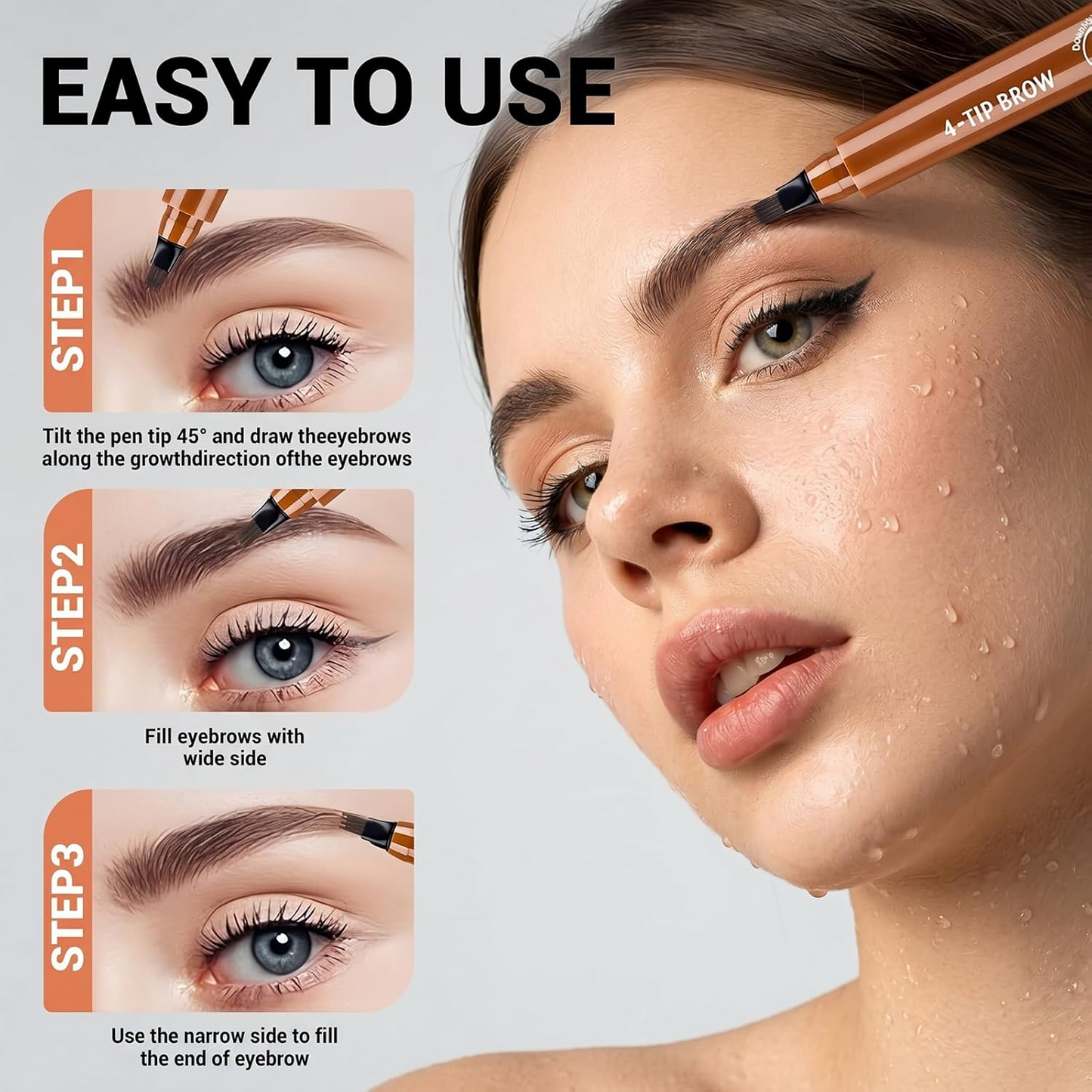 4D Waterproof Long Lasting Eyebrow Pen