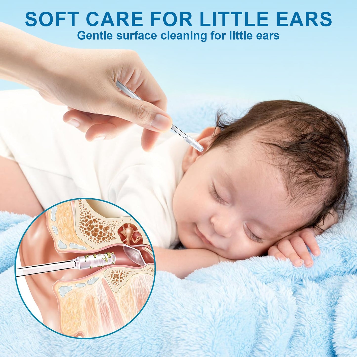 Last Day Promotion 60% OFF ⏰ Reusable Earwax Removal Adhesive Swabs for Ear Cleaning – Gentle & Safe for All Ages