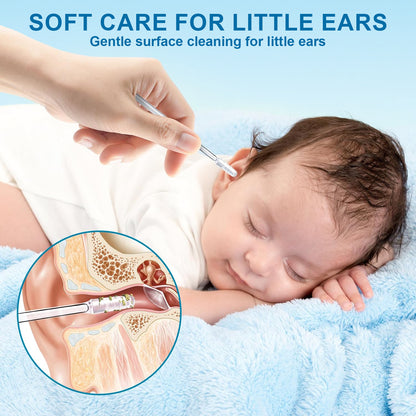 Last Day Promotion 60% OFF ⏰ Reusable Earwax Removal Adhesive Swabs for Ear Cleaning – Gentle & Safe for All Ages