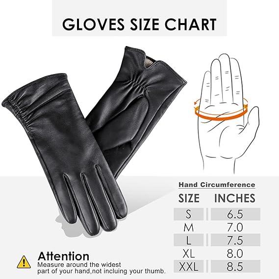 Leather Touchscreen Gloves