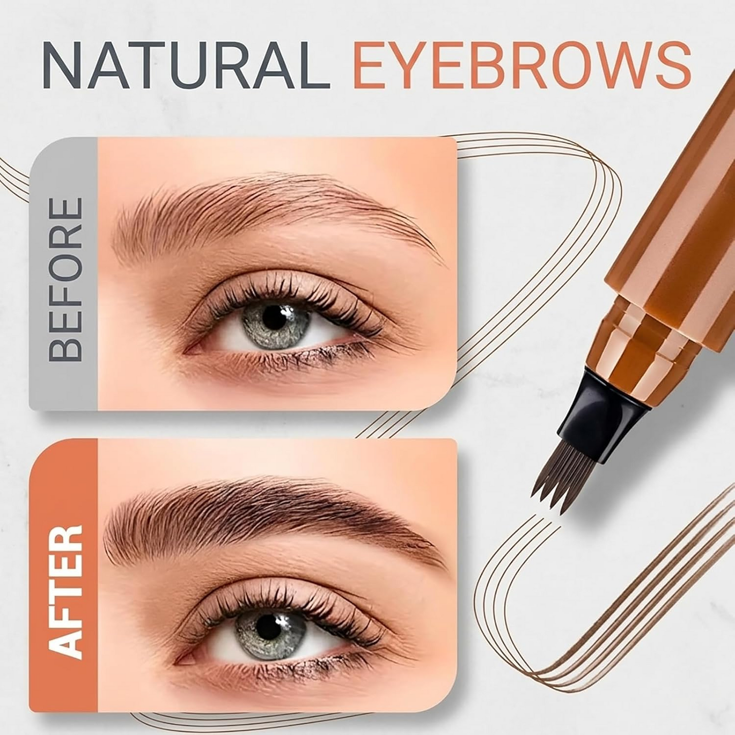Last Day: 60% OFF🔥 4D Waterproof Eyebrow Pen - Beginners love it. Pros swear by it.