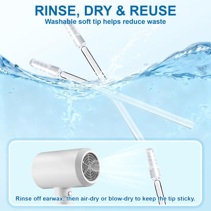 Last Day Promotion 60% OFF ⏰ Reusable Earwax Removal Adhesive Swabs for Ear Cleaning – Gentle & Safe for All Ages