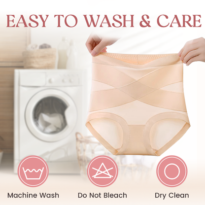Last Day Promotion 60% OFF ⏰ High-Waist Cross Abs Shaping Panties