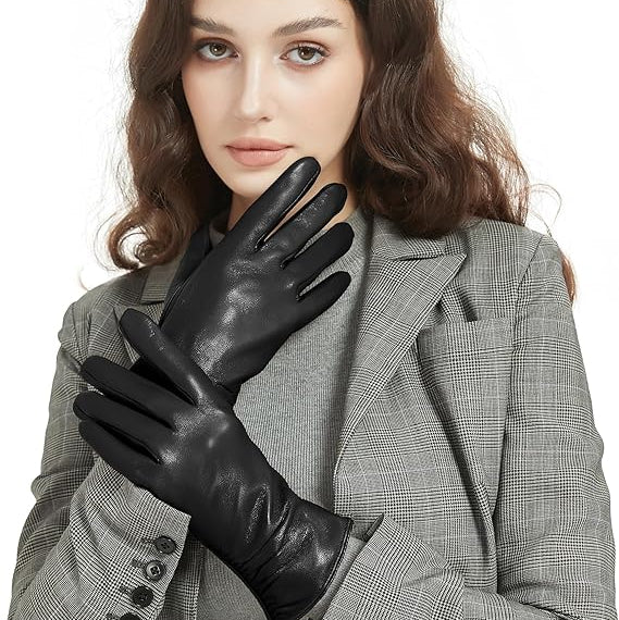 Leather Touchscreen Gloves
