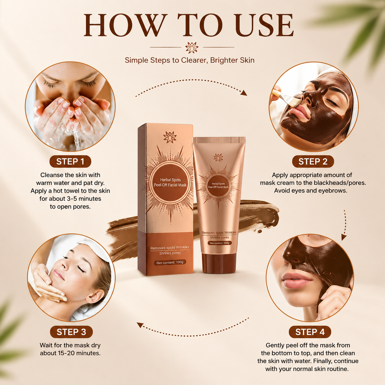 Last Day Promotion 60% OFF🔥 Herbal Spots Peel-Off Facial Mask