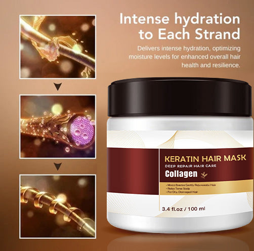 HOT SALE 60% OFF🔥 Professional Collagen Hair Treatment Mask - Deep Nourishment, Strong Repair
