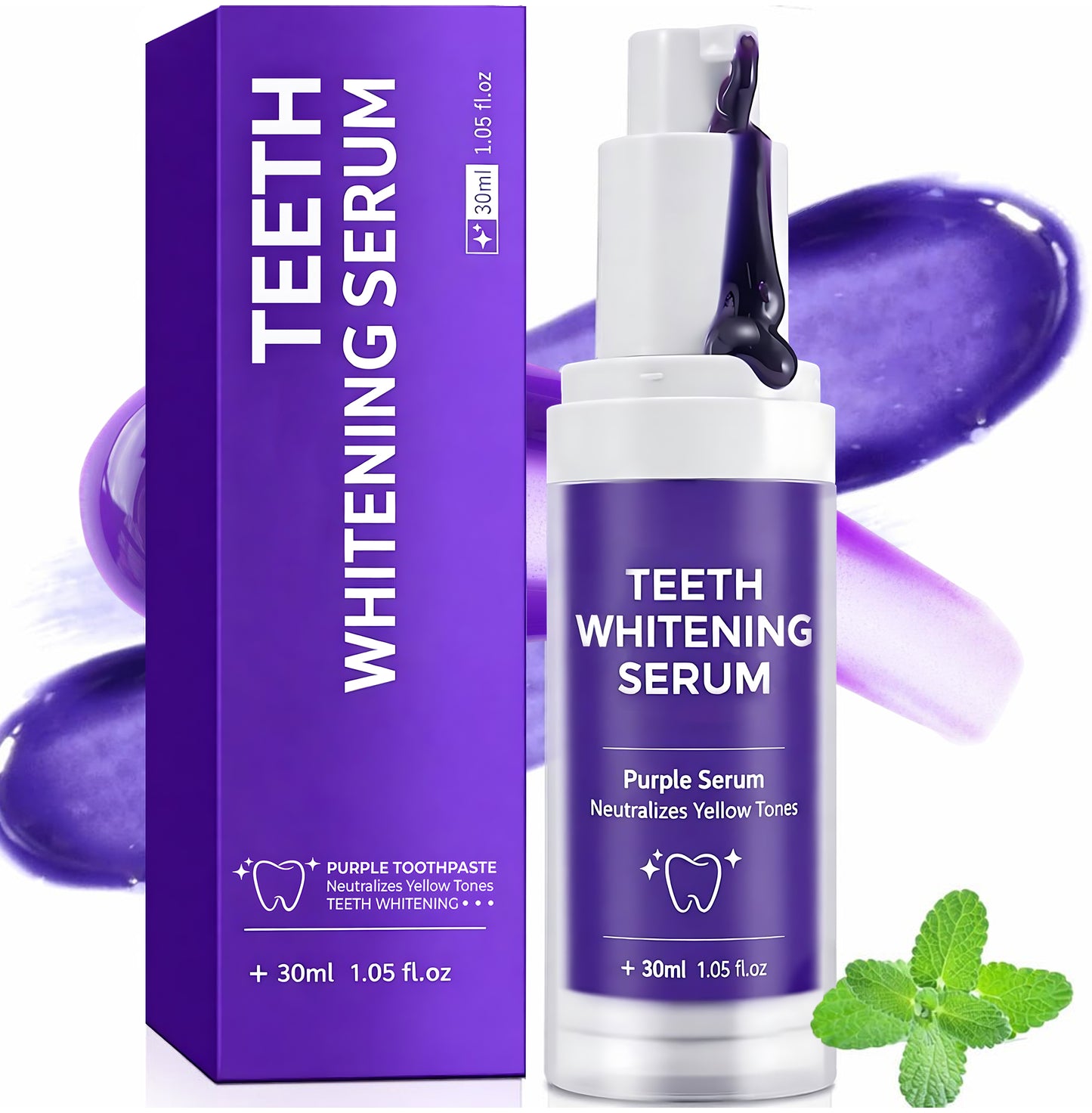 FALSH SALE 60% OFF + FREESHIP🔥V34 Teeth Whitening Serum ✨Dentist‑Developed Whitening Formula