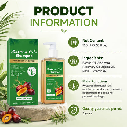 Batana Oil Shampoo with Rosemary Extract