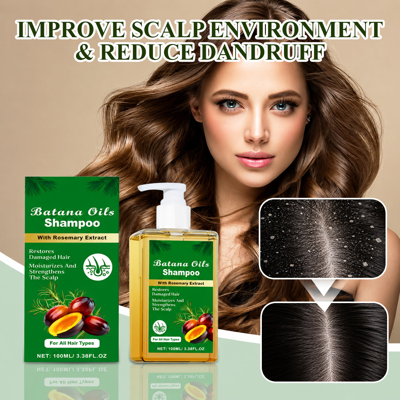 Batana Oil Shampoo with Rosemary Extract
