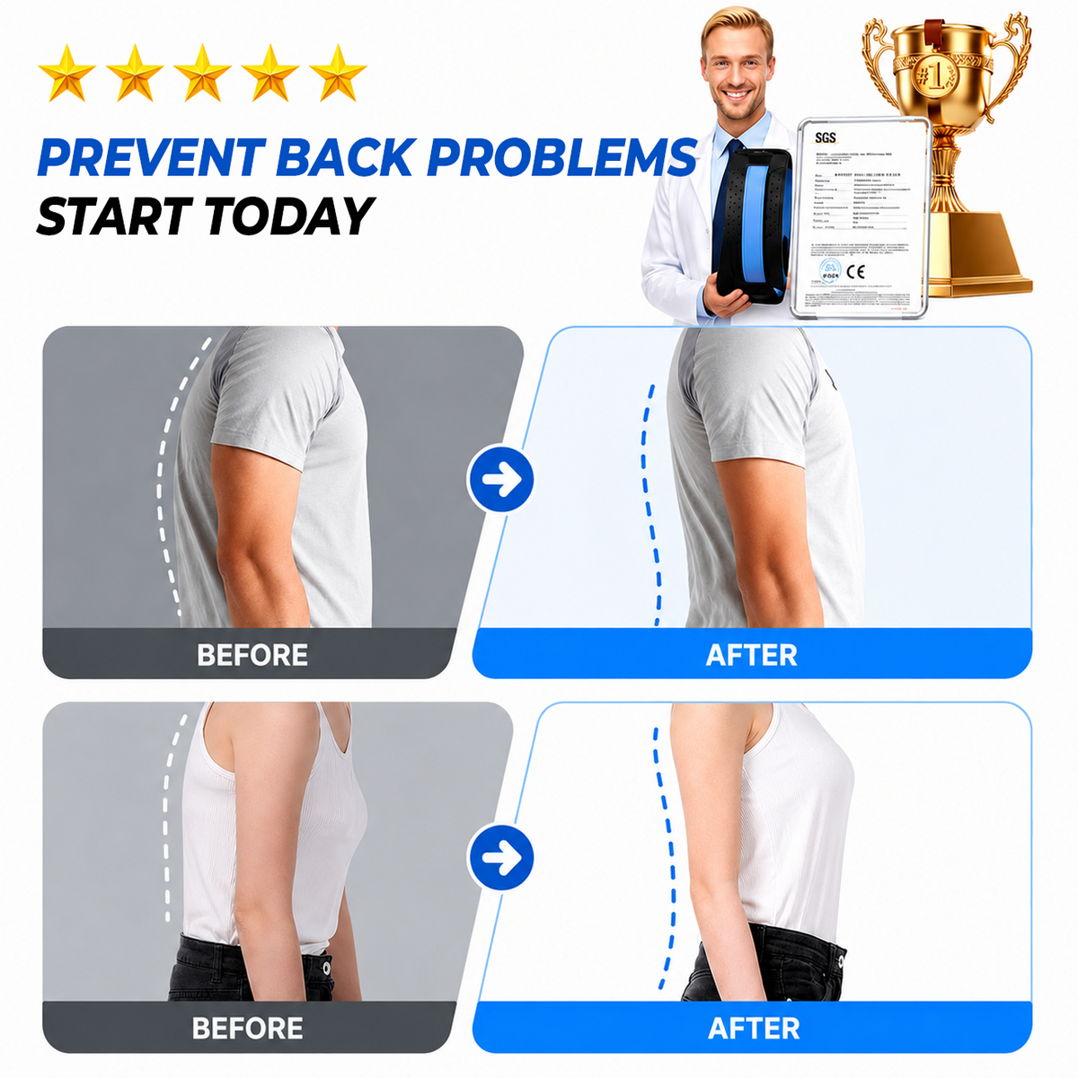 🧲60% OFF NOW🔥 Magnetic Lumbar Stretcher – Acupressure Massage, Portable Design & Relieves Back Pain
