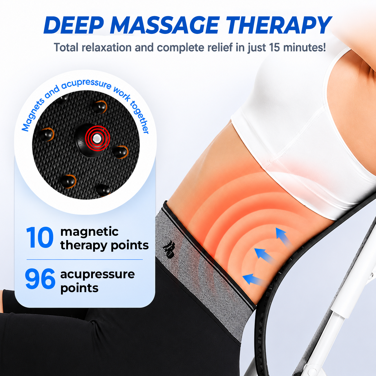 🧲60% OFF NOW🔥 Magnetic Lumbar Stretcher – Acupressure Massage, Portable Design & Relieves Back Pain