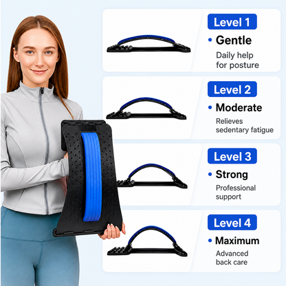 🧲60% OFF NOW🔥 Magnetic Lumbar Stretcher – Acupressure Massage, Portable Design & Relieves Back Pain