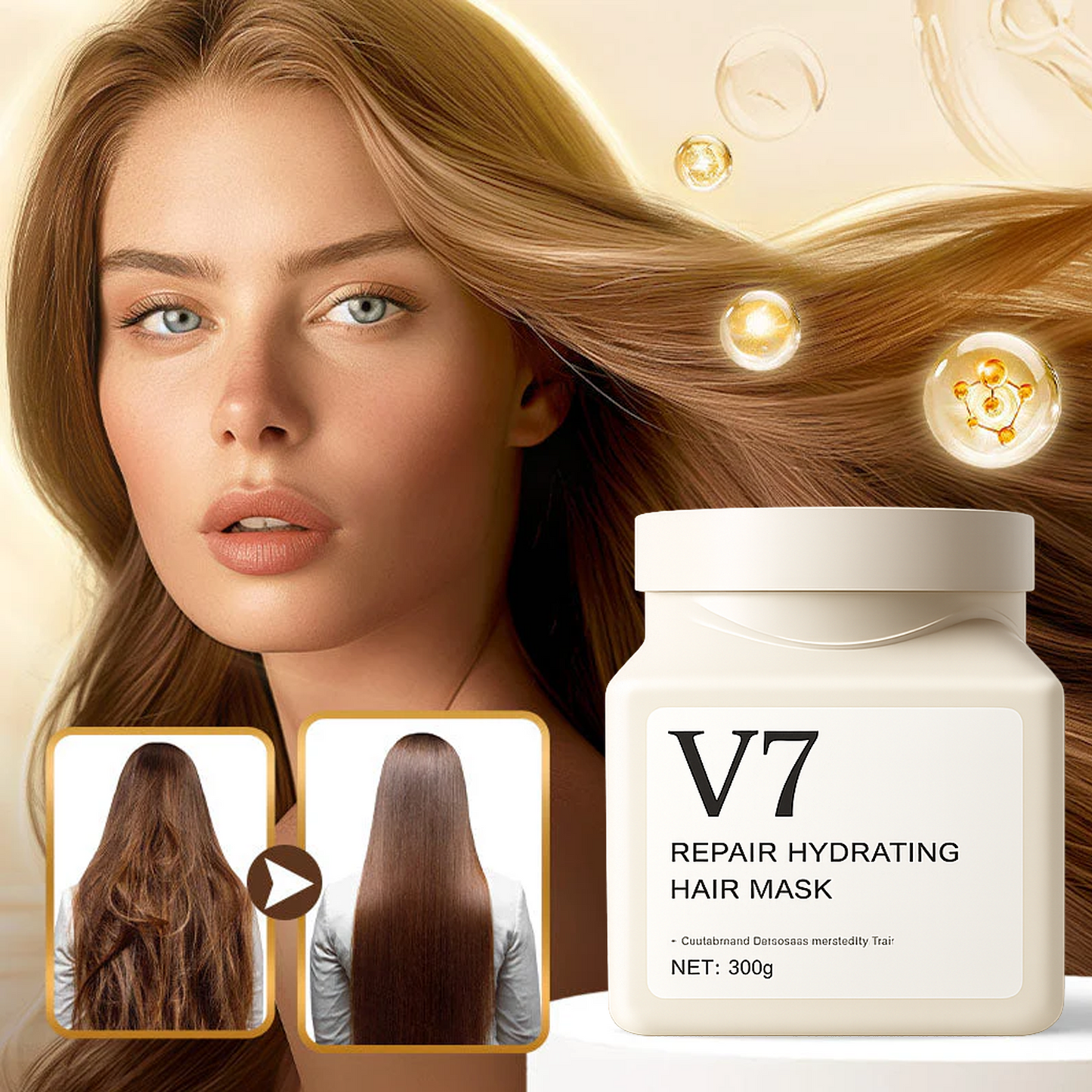 🔥SALE 60% OFF🔥V7 Frizz Control & Repair Hydrating Hair Mask