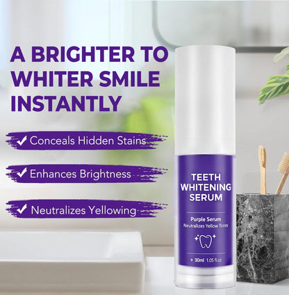 FALSH SALE 60% OFF + FREESHIP🔥V34 Teeth Whitening Serum ✨Dentist‑Developed Whitening Formula