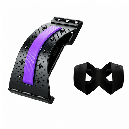 🧲60% OFF NOW🔥 Magnetic Lumbar Stretcher – Acupressure Massage, Portable Design & Relieves Back Pain