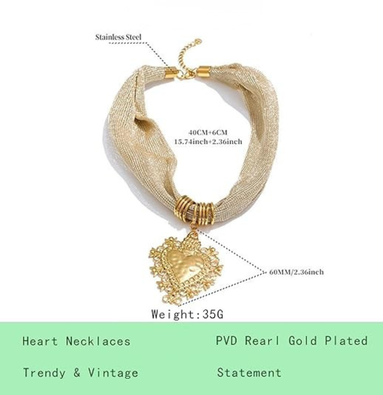 Gold Pendant Necklace