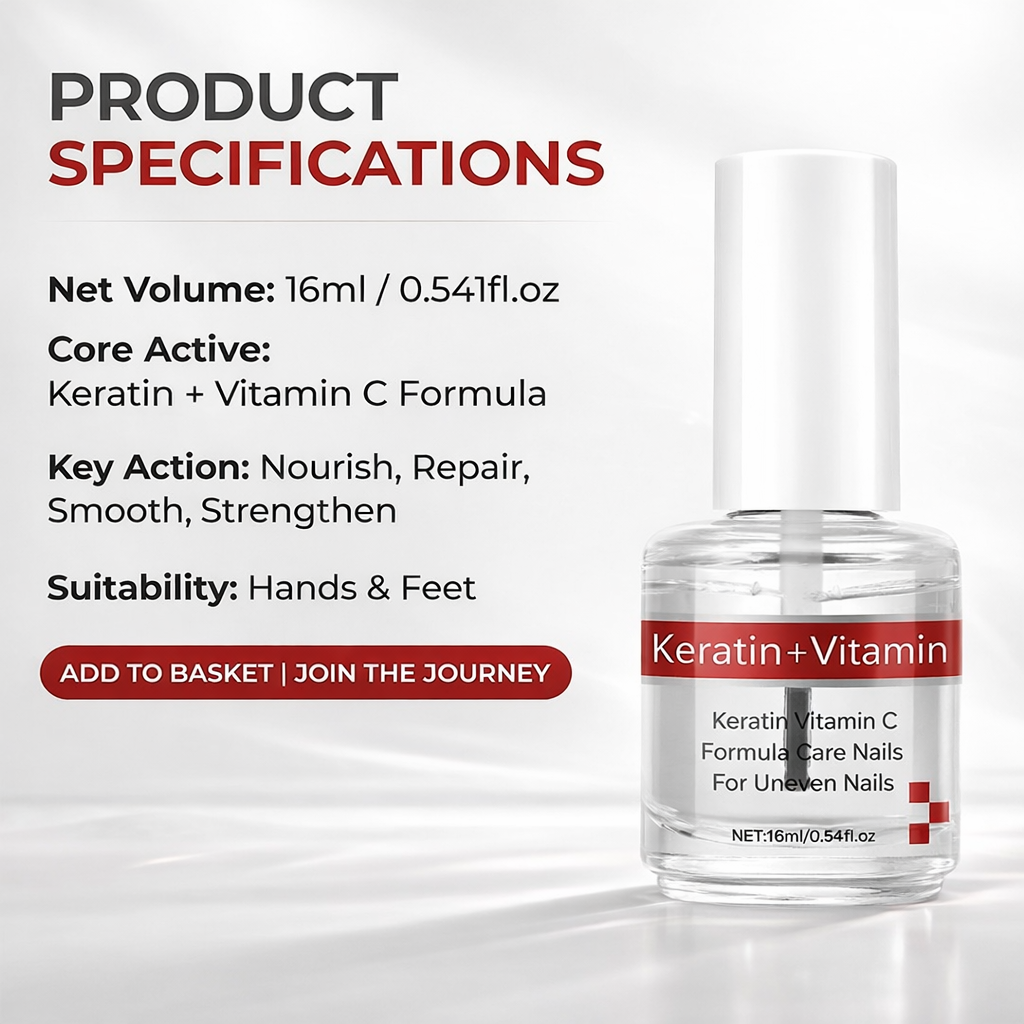 🎉Best Seller-60% Off💖 Keratin + Vitamins C Nail & Cuticle Oil, Impove Cracked Nails & Rigid Cuticles, Deep Moisture For Nails And Cuticles For Nail Growth