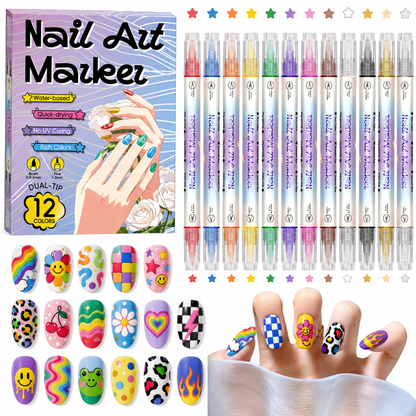 🎨 HOT DEAL 50% OFF! Dual‑Tip Nail Art Pens – Quick‑dry, no UV lamp.