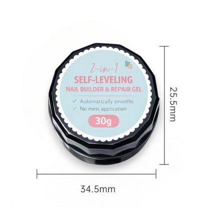 Last Day Promotion 60% OFF + FREE SHIPPING⏰ 2-in-1 Self-Leveling Nail Builder & Repair Gel 🏆 Over 50,000+ Sold