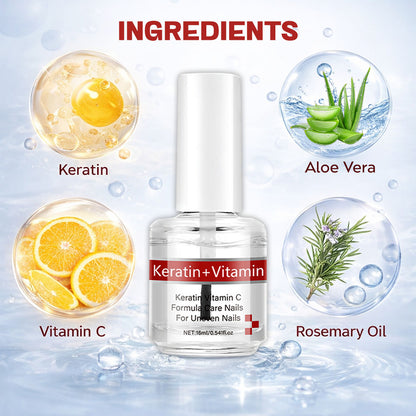 🎉Best Seller-60% Off💖 Keratin + Vitamins C Nail & Cuticle Oil, Impove Cracked Nails & Rigid Cuticles, Deep Moisture For Nails And Cuticles For Nail Growth