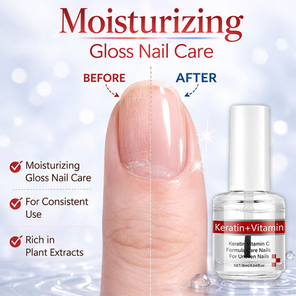 🎉Best Seller-60% Off💖 Keratin + Vitamins C Nail & Cuticle Oil, Impove Cracked Nails & Rigid Cuticles, Deep Moisture For Nails And Cuticles For Nail Growth