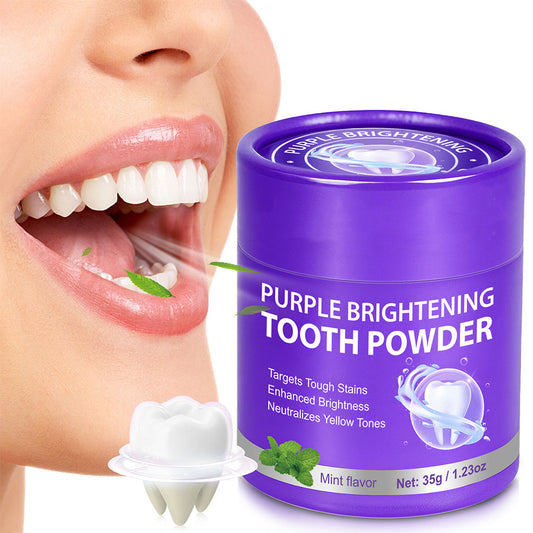 ✨Last Day Promotion 60% OFF ⏰ Purple Brightening Teeth Powder – Removes Stains, Enamel Safe & Sensitivity
