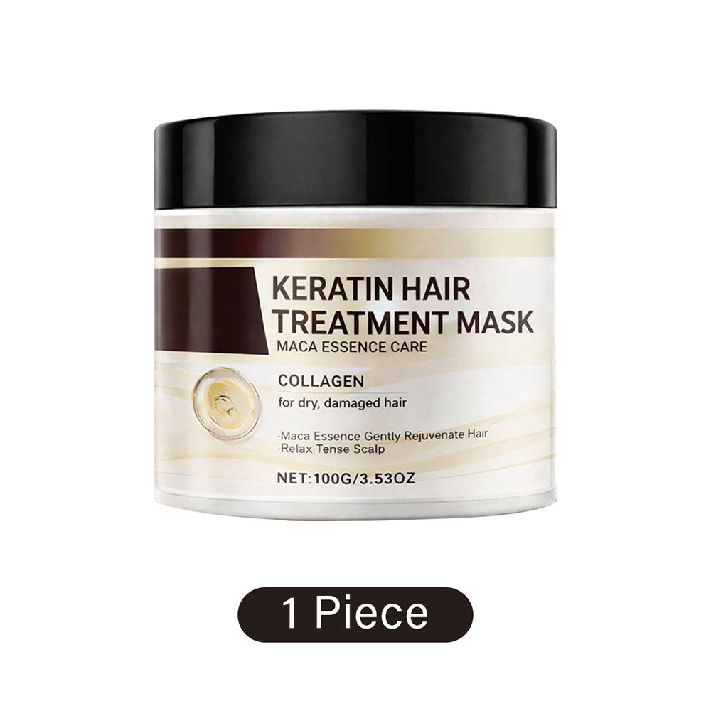 ⏰Just today – Sale 60% OFF 🔥 Professional Keratin Hair Treatment Mask for Dry Damaged Hair - Repair Nourishment Beauty - All Hair Types Masque